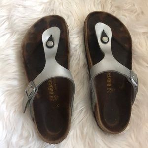 Pre loved silver Birkenstock’s